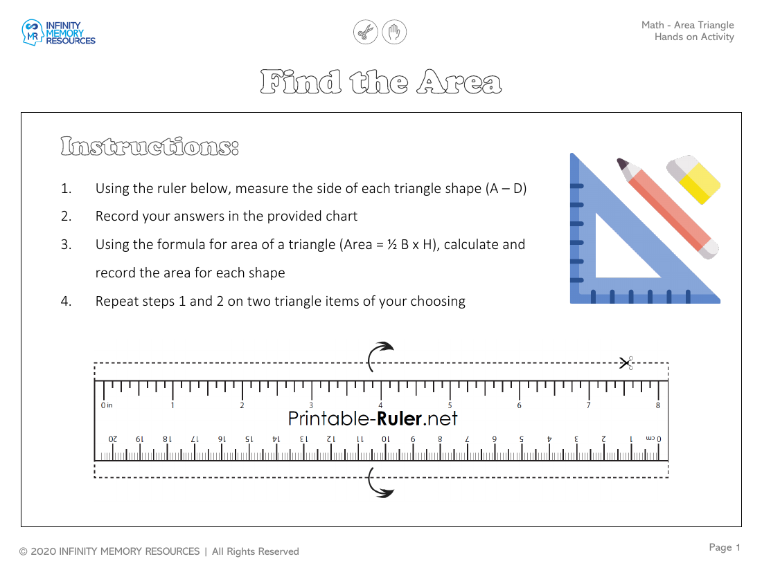 Area Triangle - Hands on Activity