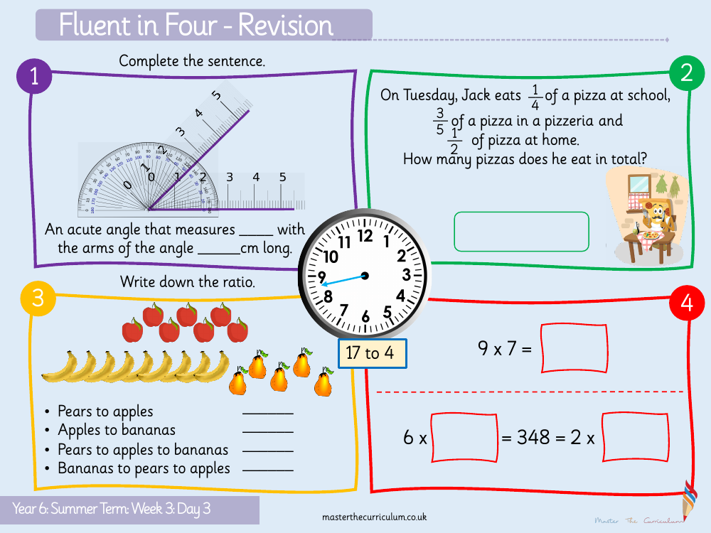 Properties of Shape - Introduce Angles - Starter