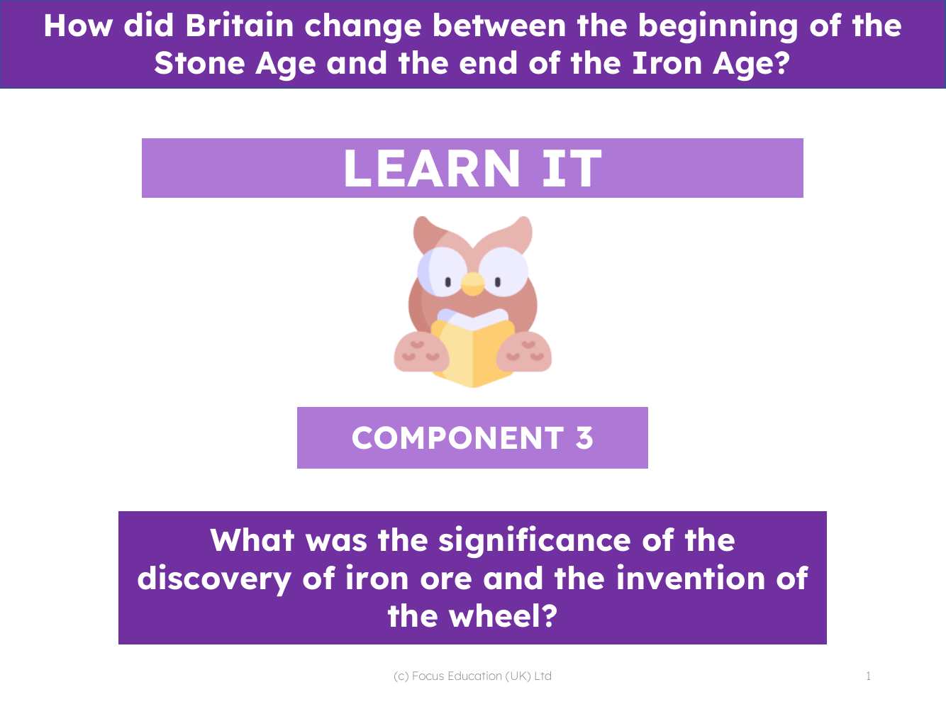 What was the significance of the discovery of iron ore and the invention of the wheel? - Presentation