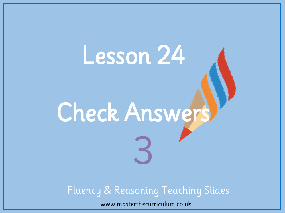 Addition and subtraction - Check answers - Presentation