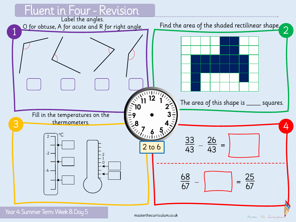 Properties of Shape - Compare and Order Angles - Starter