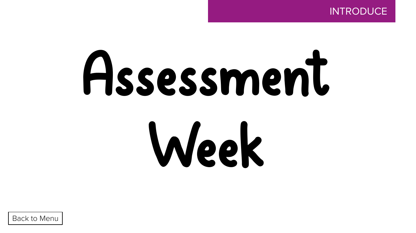 Week 12, lesson 1 Assessment Week - Phonics Phase 3,  - Presentation