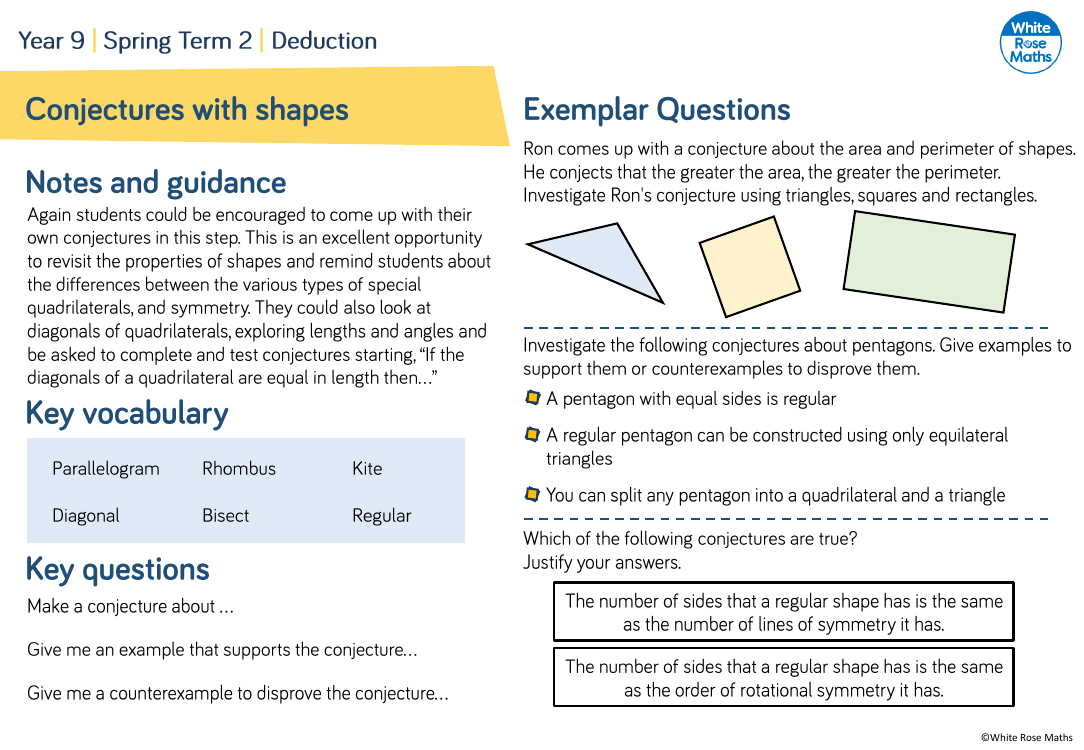 Conjectures with shapes: Questions