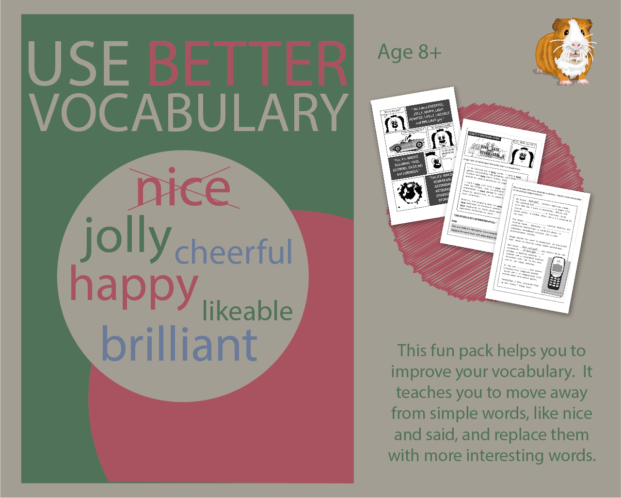 Use Better Vocabulary In Your Writing: Replace The Words Nice & Got (8+) - Teacher Notes