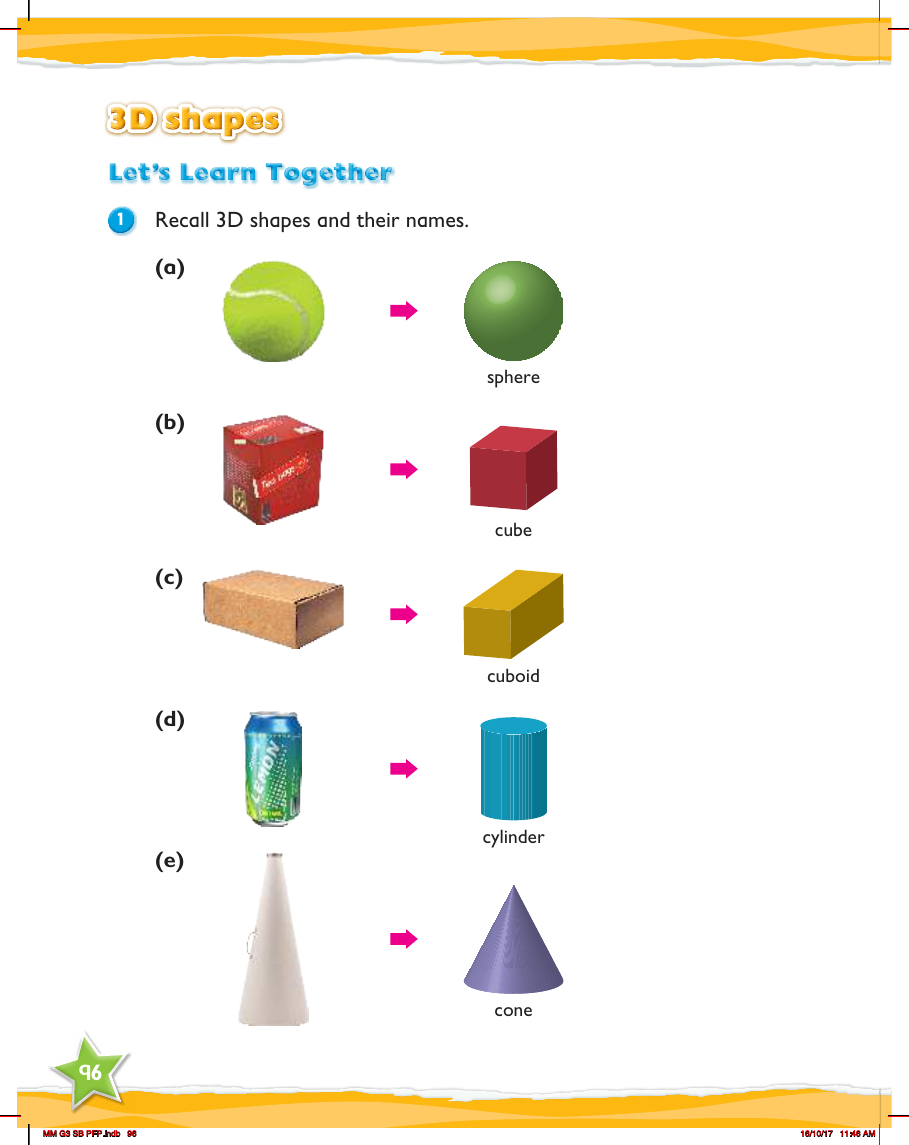 Max Maths, Year 3, Learn together, 3D shapes (1)