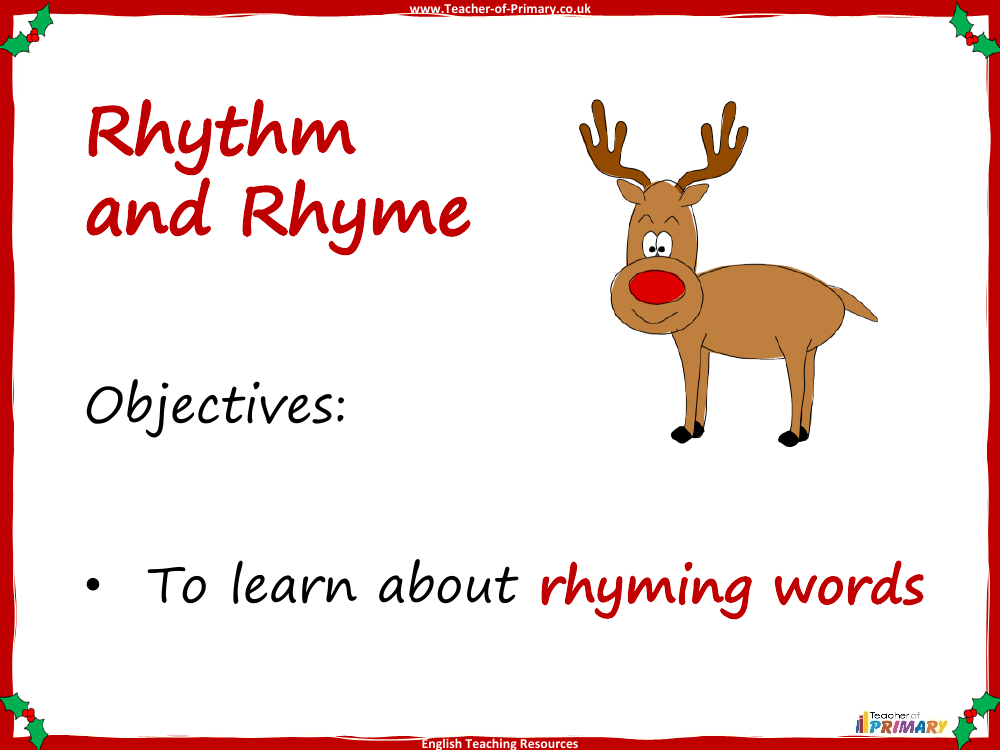 Rudolph Saves Christmas - Lesson 3 - PowerPoint