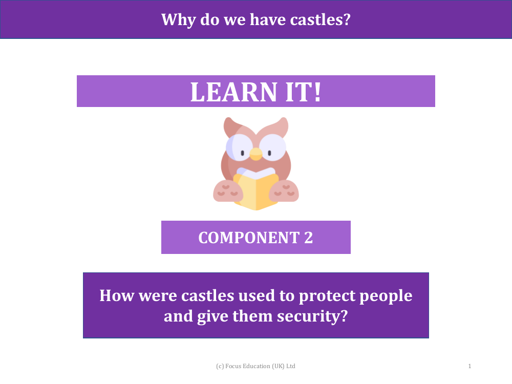 How were castles used to protect people and to give them security? - Presentation