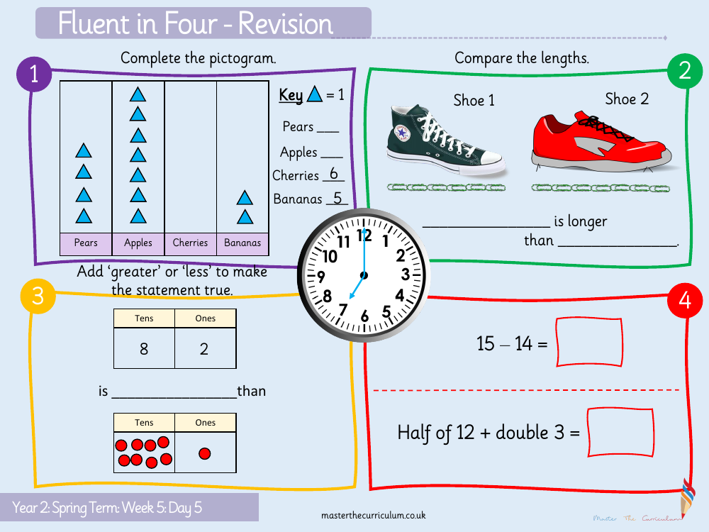 Statistics - Interpret pictograms 1-1 - Starter