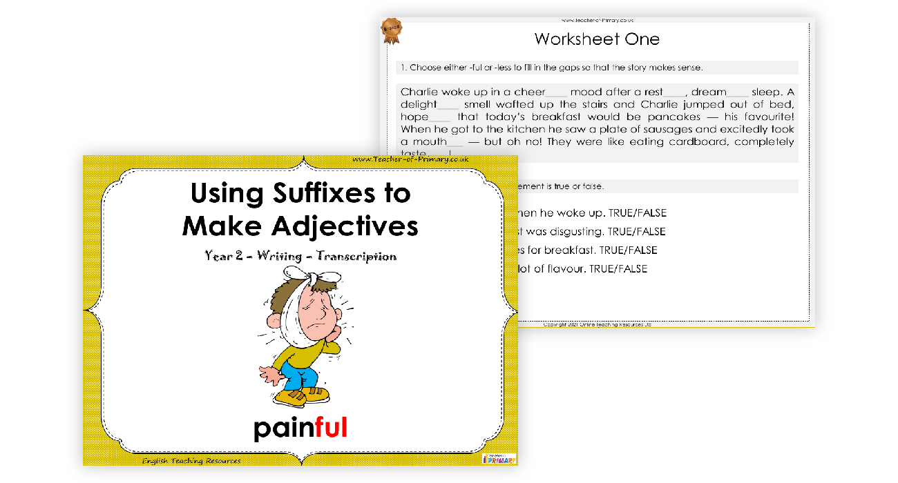 Using Suffixes to Make Adjectives