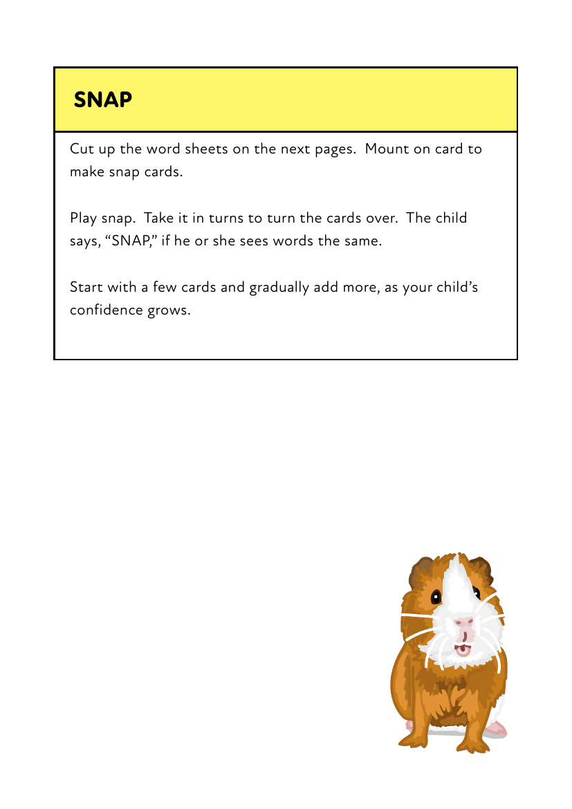 Words To Play Snap - Fun Ways To Practise 3 Letter Phonic Words (3 years +) - Activity Pack