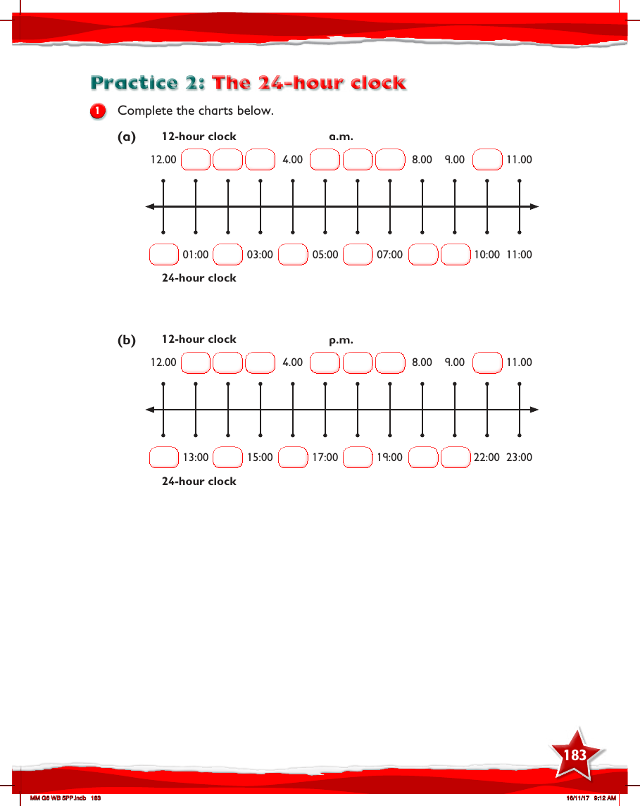 Max Maths, Year 6, Work Book, Time review (2) | Maths Year 6