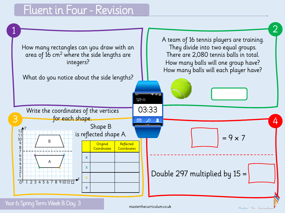 Perimeter, Area and Volume - Area of a Triangle (1) - Starter