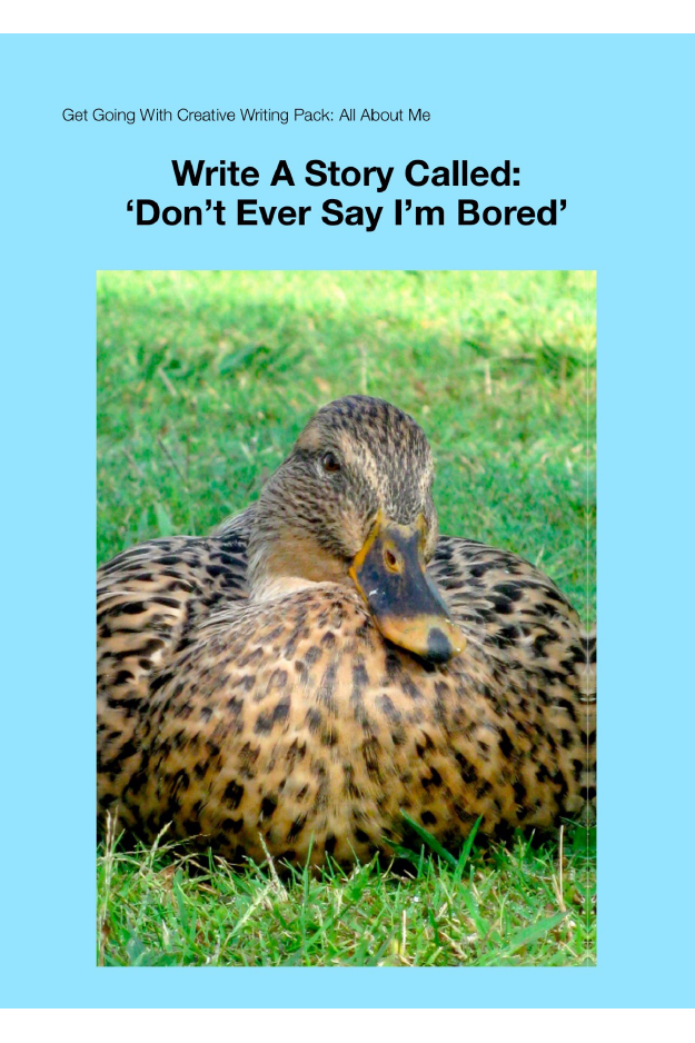 Write A Story Called 'Don't Ever Say I'm Bored' (7-11 years) - Activity Pack