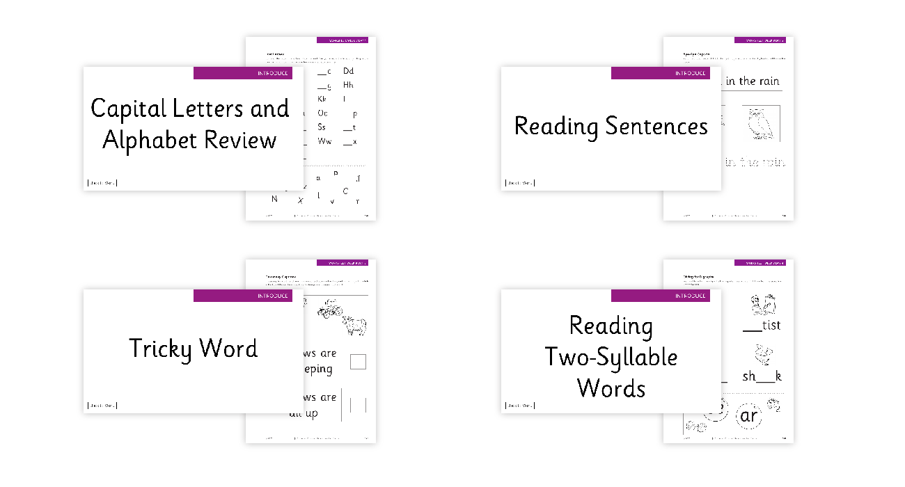 Revising r and writing sentences - Phonics Phase 3 - Week 8