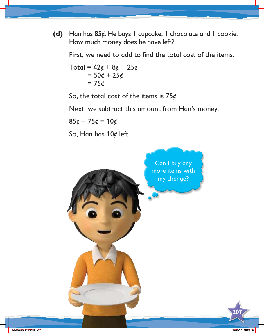 Max Maths, Year 2, Learn together, Adding and subtracting money (5)