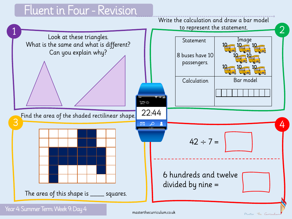 Properties of Shape - Quadrilaterals Decimals Activity - Starter