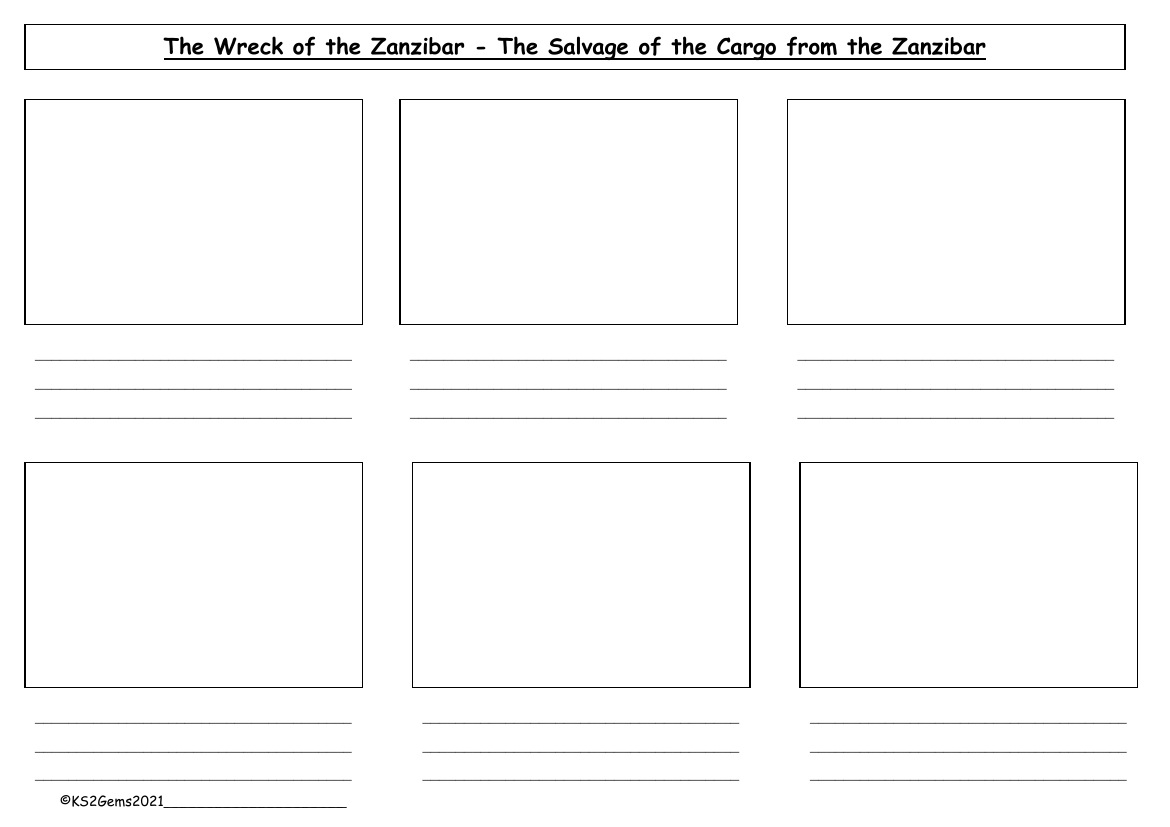 The Wreck of the Zanzibar - Session 7 - Comic Strip