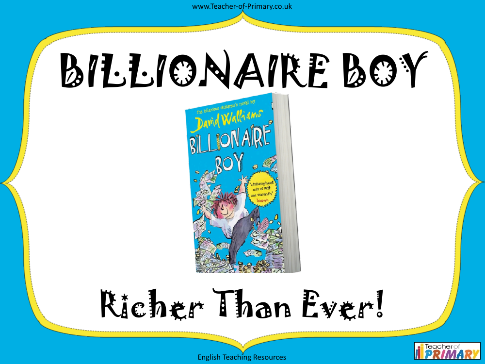 Billionaire Boy - Lesson 13 - Richer Than Ever PowerPoint