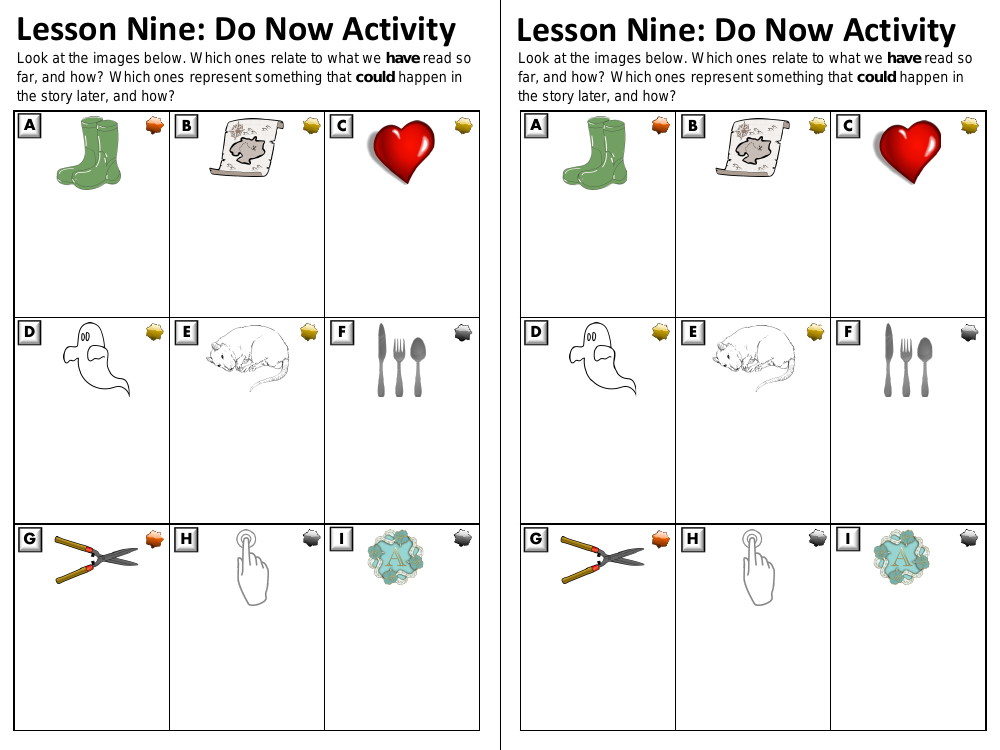 The Curious Incident of the Dog in the Night-time - Lesson 9 - Worksheet