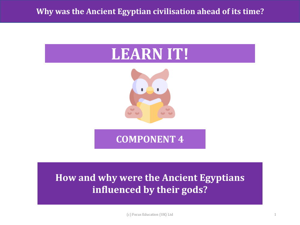 How and why were the Ancient Egyptians influenced by their gods? - Presentation