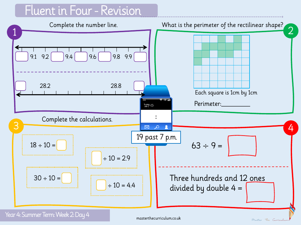 Decimals - Halves and Quarters - Starter