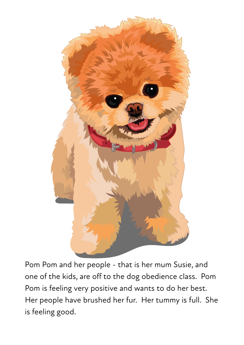 ‘Pom Pom At The Obedience Class’ A Fun Writing And Drawing Activity (4 years +) - Activity Pack