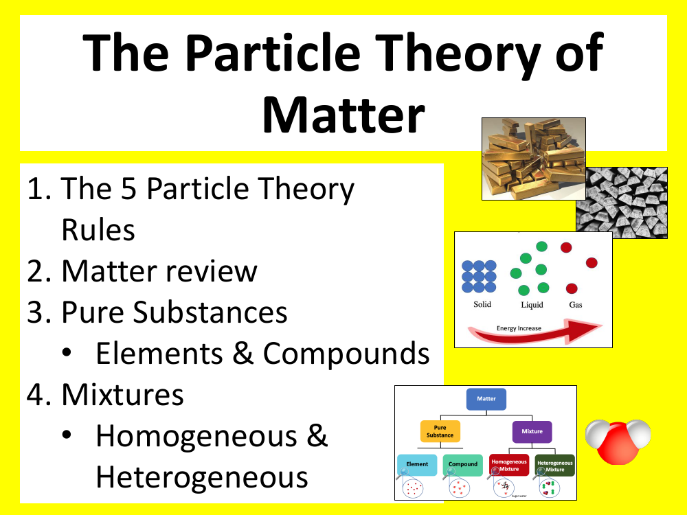 Particle Theory and the Classification of Matter - Teaching Presentation