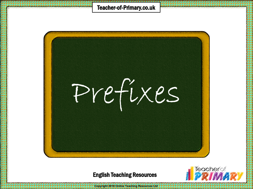 Prefixes - PowerPoint