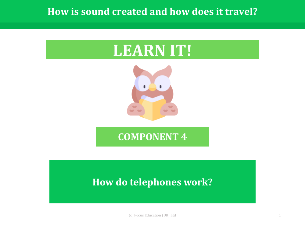 How do telephones work? - Presentation