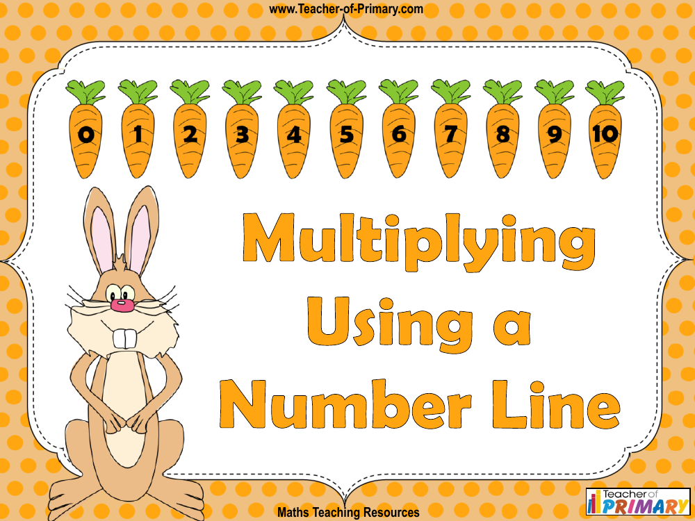 Multiplying Using A Number Line Worksheet