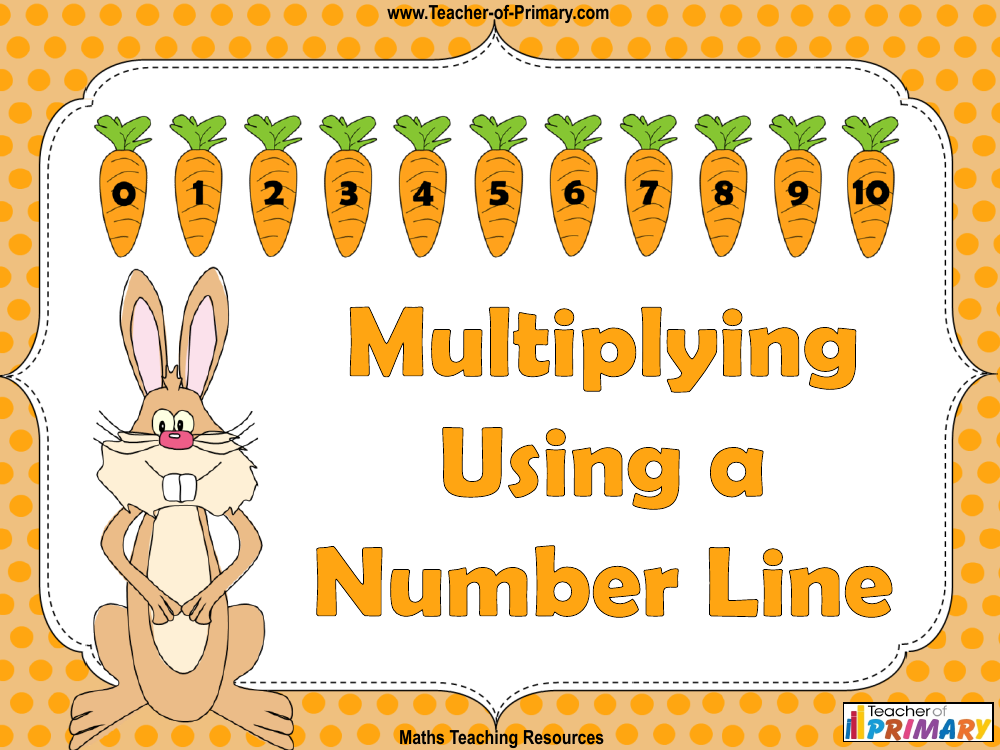 Multiplying Using A Number Line Worksheet Maths Year 1