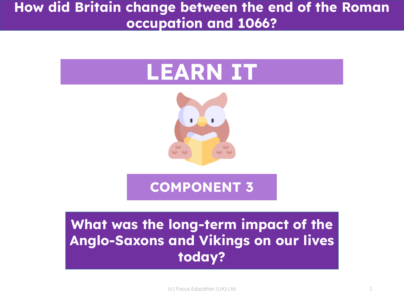 What was the long-term impact of the Anglo-Saxons and Vikings on our lives today? - Presentation