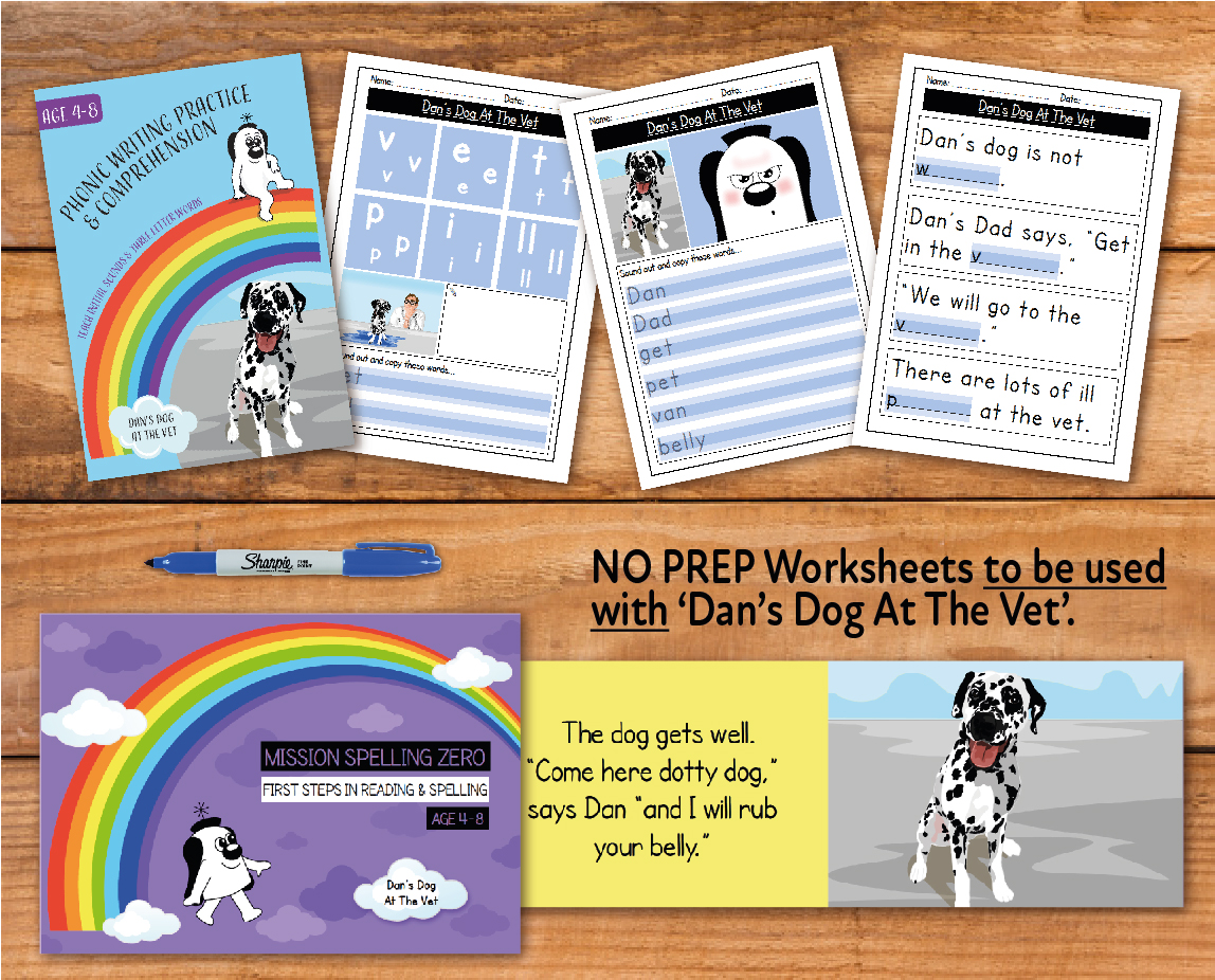 Dan's Dog At The Vet - Teacher Notes (Writing And Comprehension Practice)