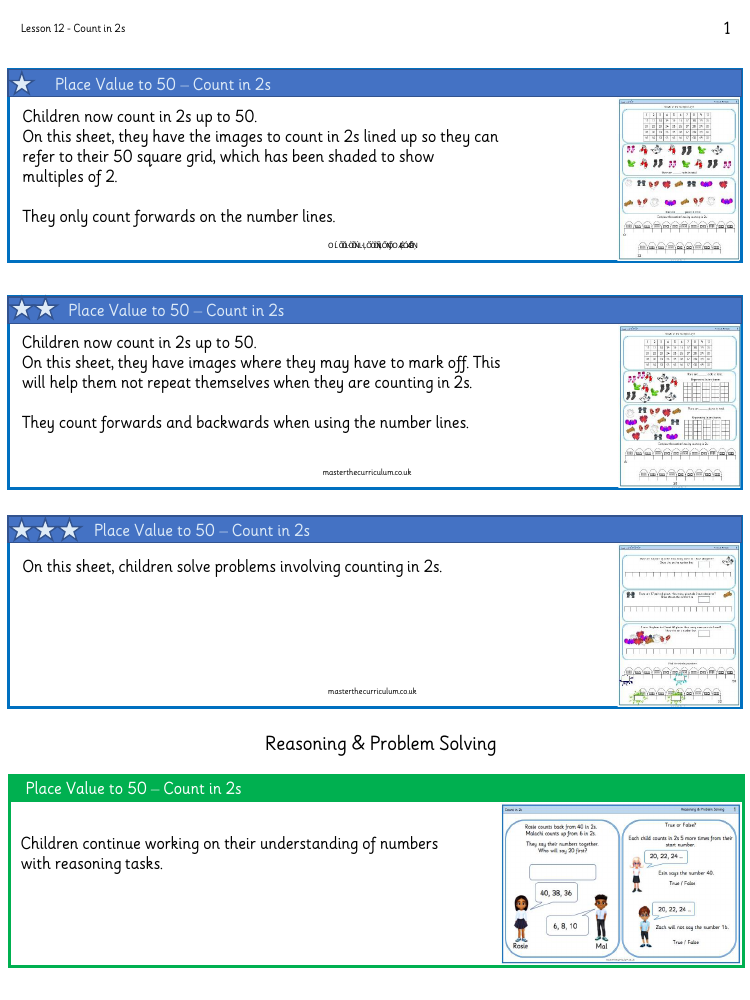 Place Value within 50 - Count in 2s 2 - Presentation