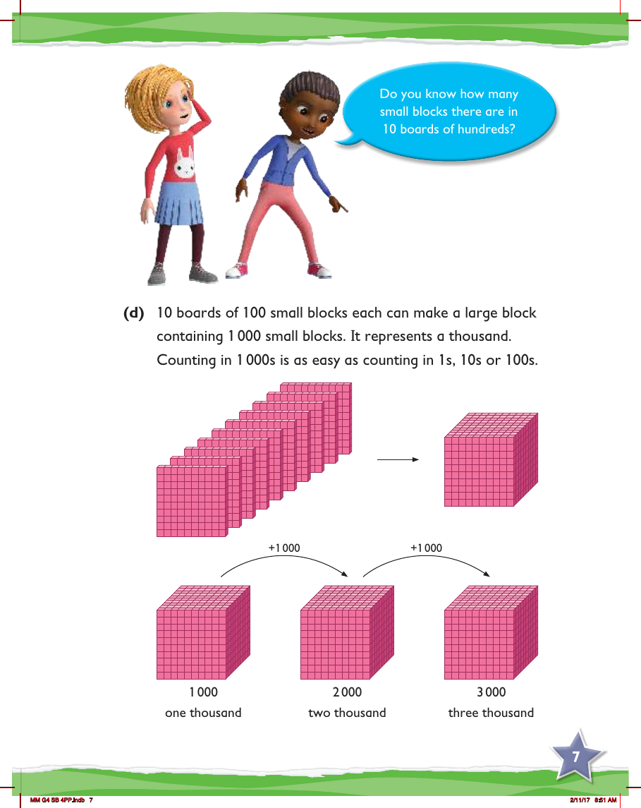 Max Maths, Year 4, Learn together, Counting to 10000 (4)