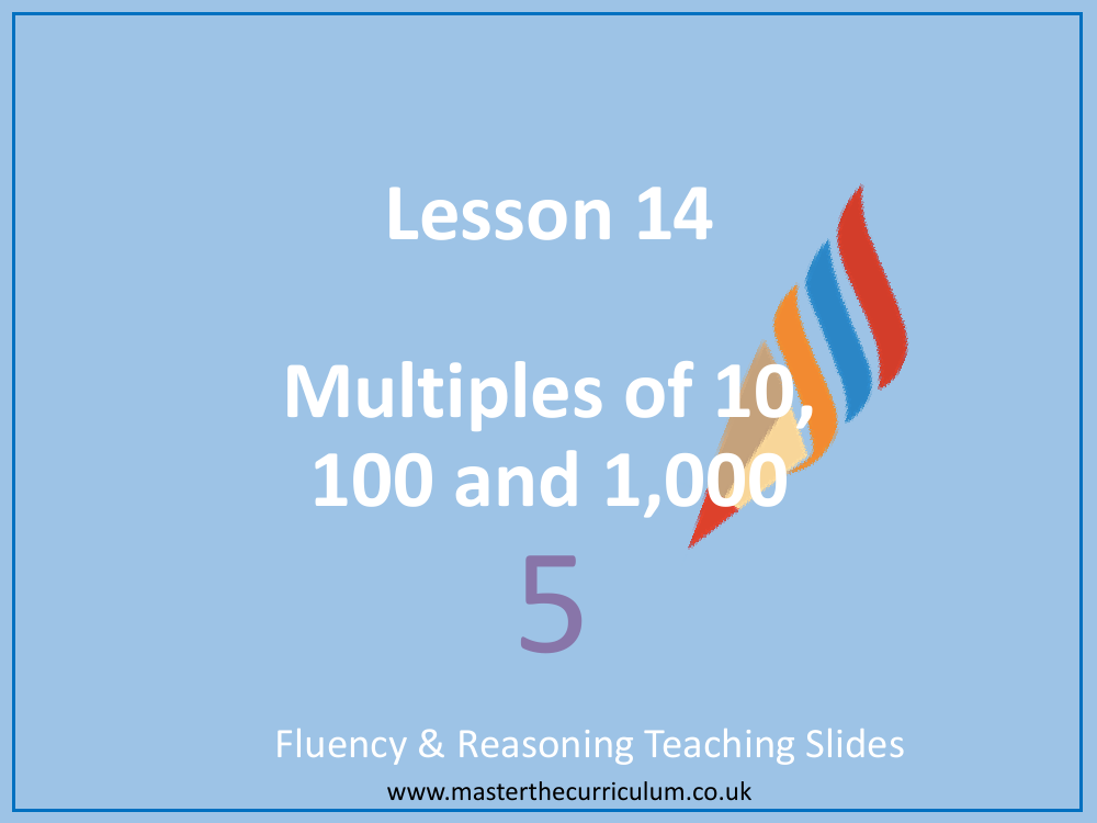 Multiplication and Division (1) - Multiples of 10, 100 and 1,000 - Presentation