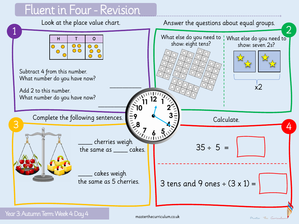 Addition and subtraction - Add two-digit and one-digit numbers - Starter