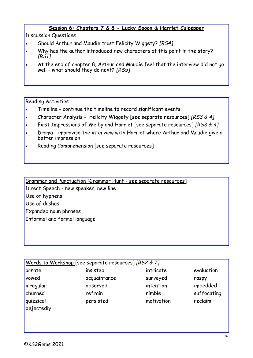 Brightstorm - Session 6 - Chapter 7 & 8 - Worksheet