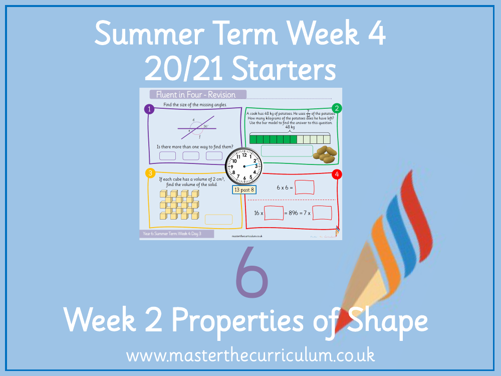 Properties of Shape - Calculate Angles - Starter