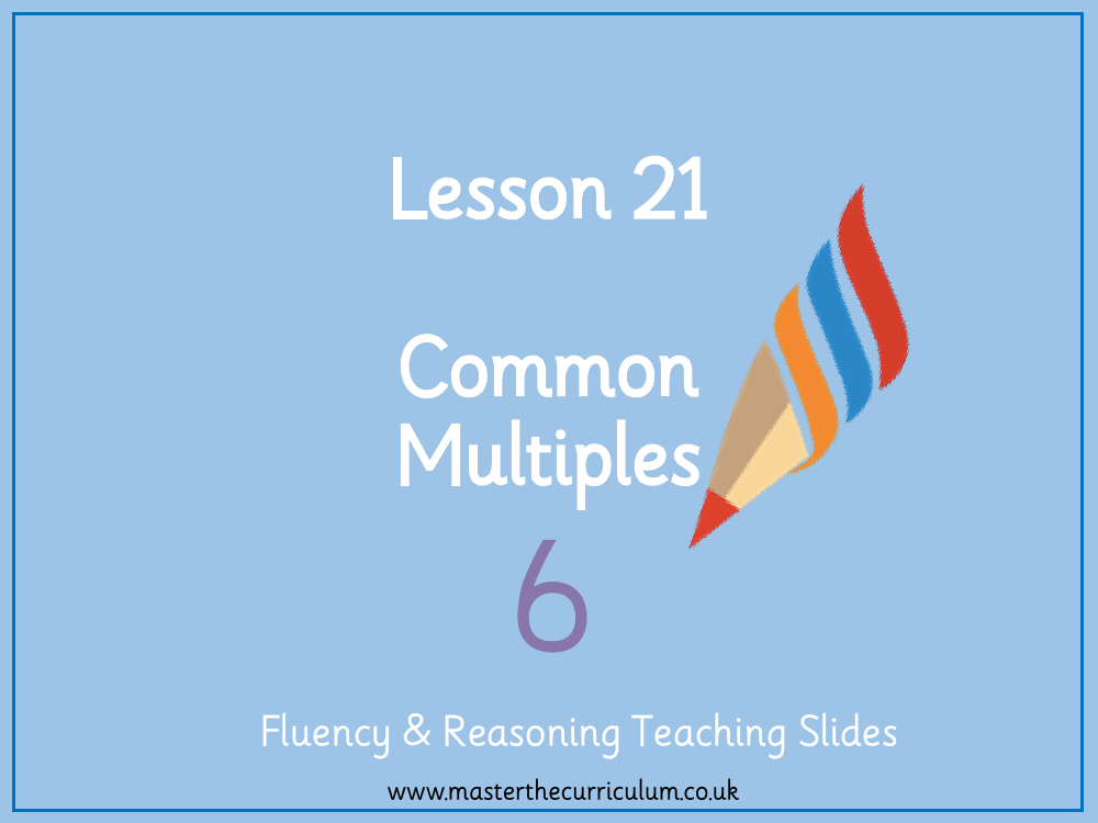 Addition, Subtraction, Multiplication and Division - Common Multiples - Presentation