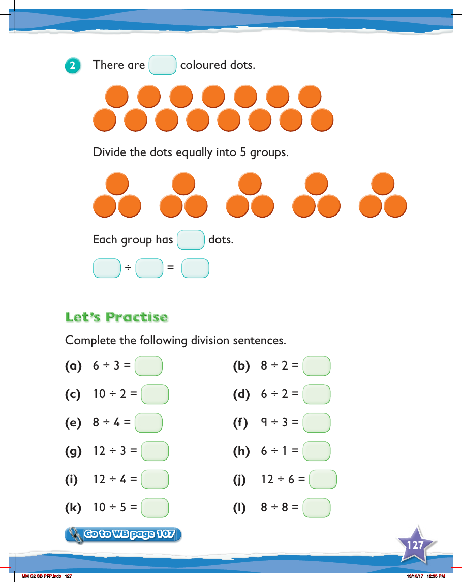 Max Maths, Year 2, Try it, Equal sharing (2)