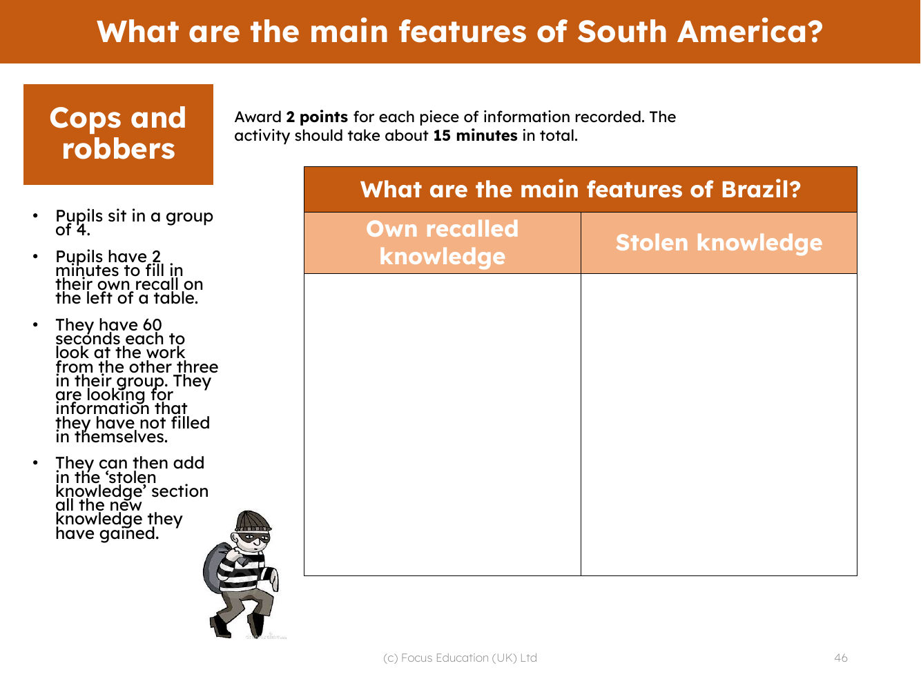 Cops and robbers - What are the main features of Brazil?