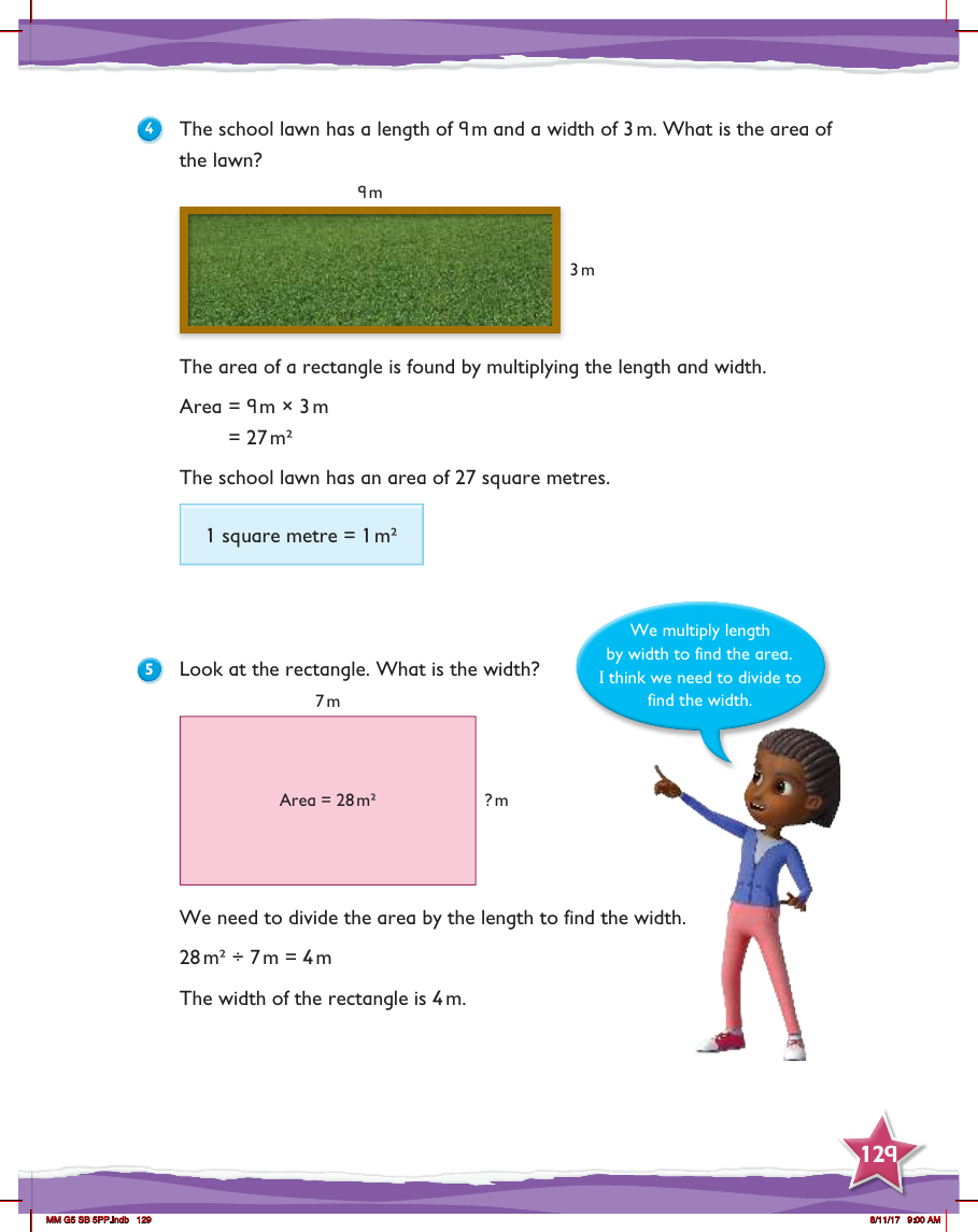 Max Maths, Year 5, Learn together, Area (4)