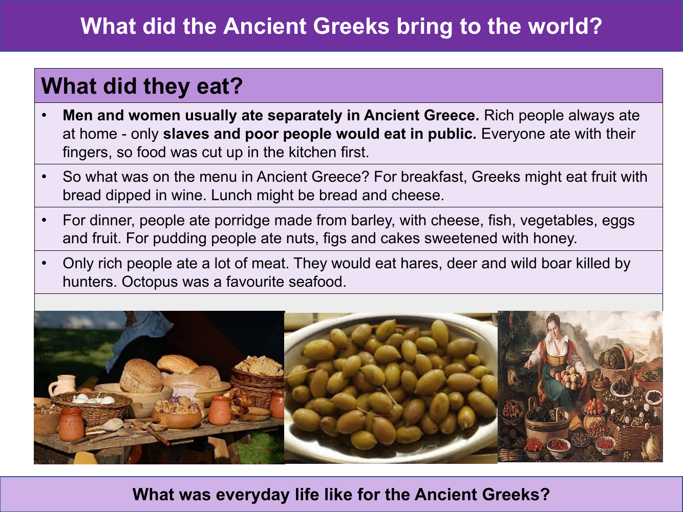 ancient greek eating