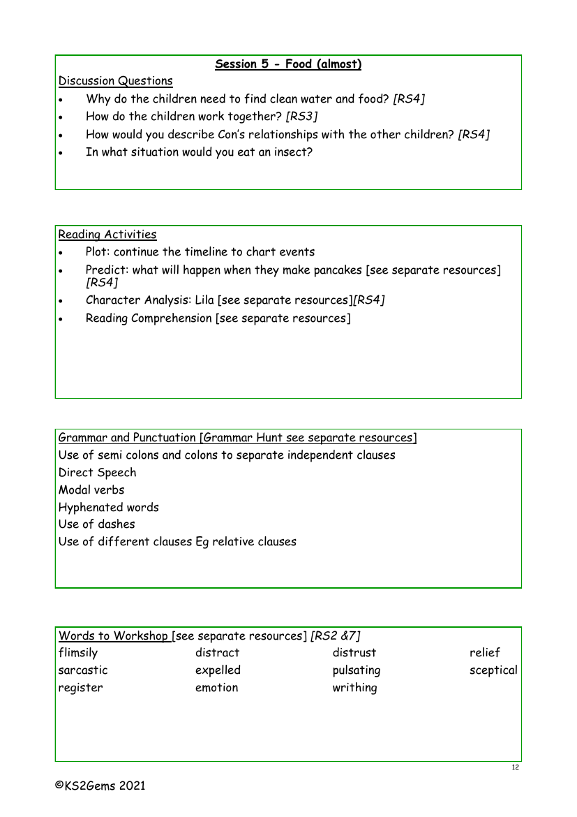 The Explorer - Session 5 - Worksheet