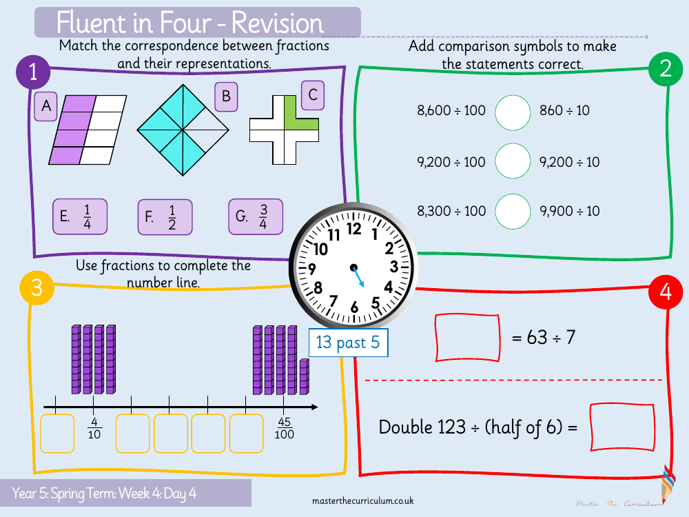 Fractions - Fractions greater than 1 - Starter