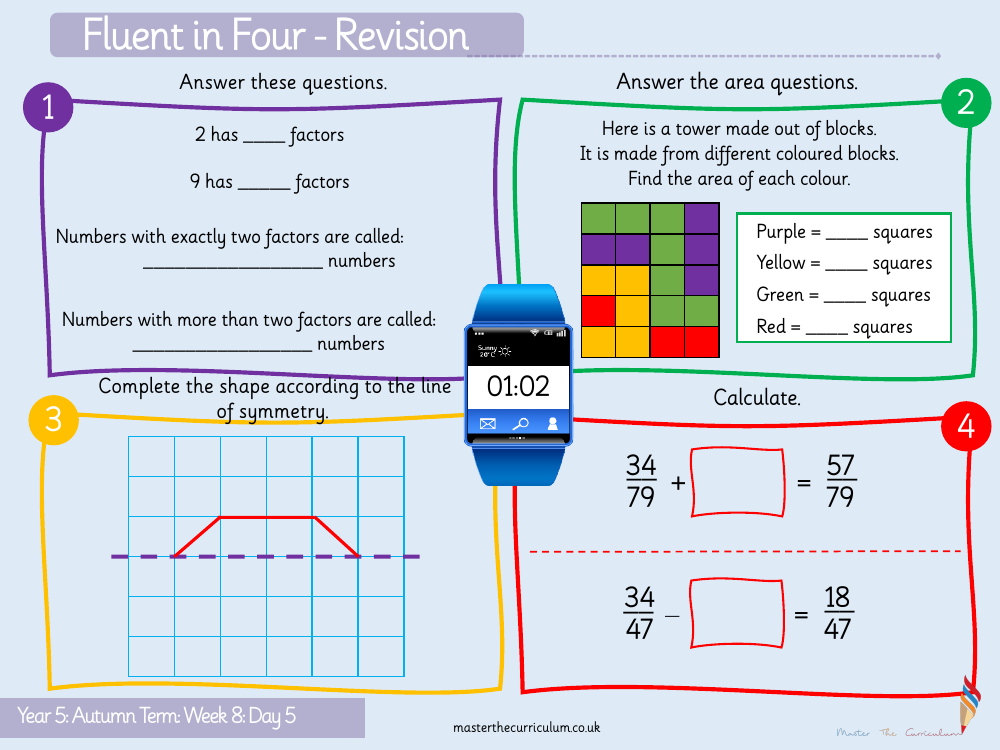 Multiplication and Division (1) - Square Numbers (1) - Starter