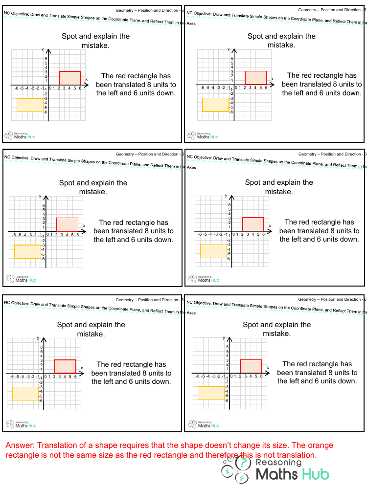 Draw and translate simple shapes 2 - Reasoning