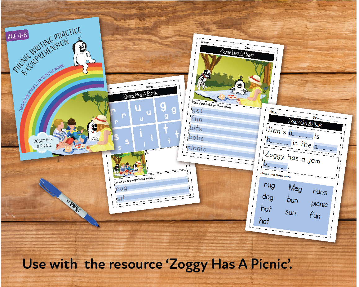 Zoggy Has A Picnic - Teacher Notes (Writing And Comprehension Practice)