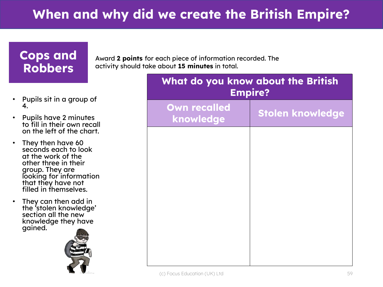 Cops and robbers - What do you know about the British Empire?